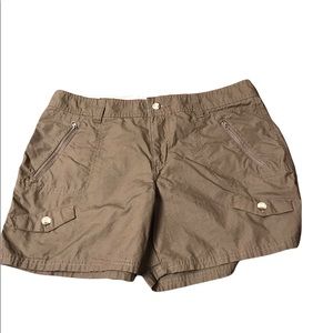 Women’s Columbia XCO sports short hiking short brown zippers pockets size 10